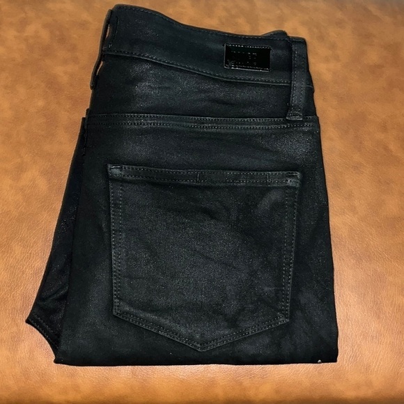 Paige Cindy Black Fog Luxe Coating Size 31 - Picture 3 of 16
